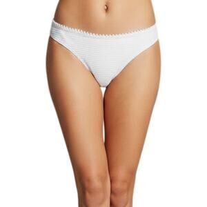 Shoshanna Textured Swim Bikini Bottom in White Women Size XS NWT